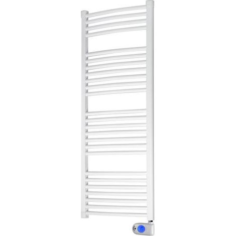 Radiateur Sèche-serviettes-750 W-fluide Caloporteur-programmateur 7 J - Fil Pilote - Blanc - Ducasa (1/5)