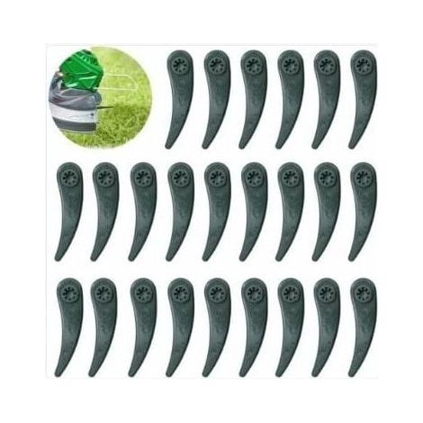 Lot de 24 lames de rechange pour tondeuse Bosch Durablade Art 23-18 LI Art 26-18 LI, vert ZY (1/2)