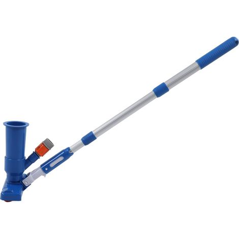Aspirateur de Piscine Portable à Jet Simple et Facile à Assembler, Aspirateur à Jet de Spa de Piscine avec Tige Télescopique pour Piscines, Spas, Prise UE, Outils de Nettoyage de (1/4)