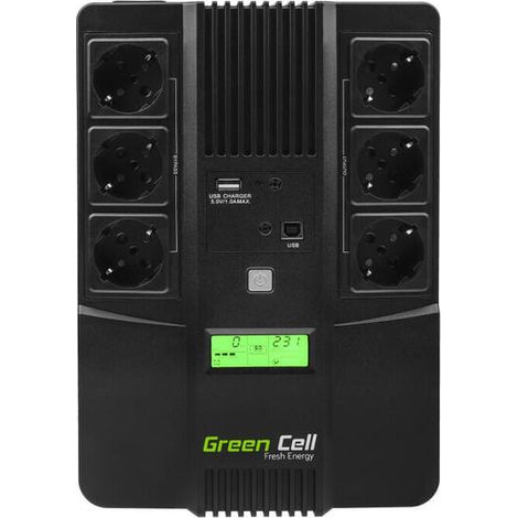 Fuente de alimentación UPS UPS06 de 600 VA Green Cell (1/4)