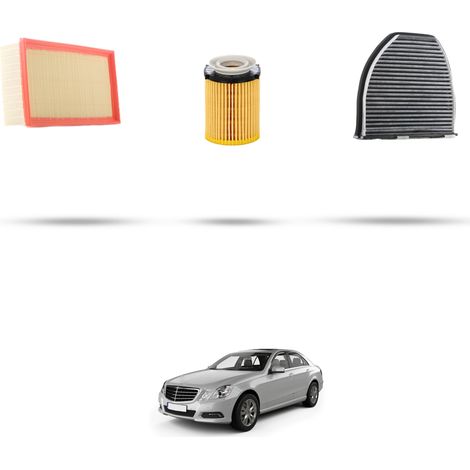 Kit tagliando 3 filtri compatibile con Mercedes Classe E (w212) 180 115kw dal 2013 (1/4)