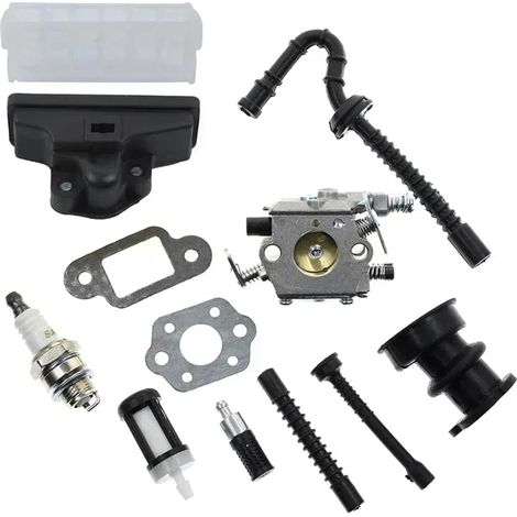 Kit de filtro de aire para carburador para motosierras Stihl 021 023 025 MS210 MS230 MS250 250 para 1123 120 0605 1123 160 1650 (1/4)