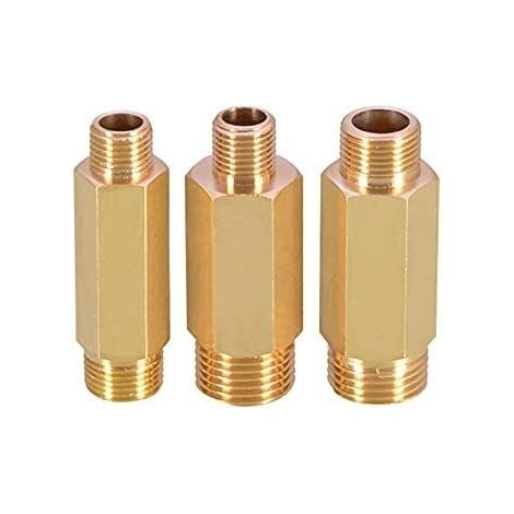 Adaptateur hexagonal en laiton pour tuyau d'arrosage Raccord d'extension réduit de diamètre pour eau, huile et gaz(1/4" 3/8" 1/2")-LIAIKI (1/5)