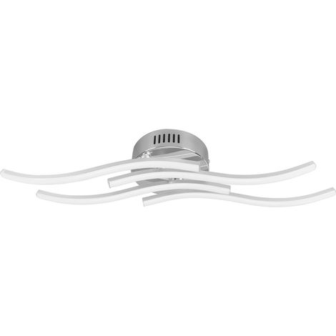 Plafonnier ondulé 25 W 140 LED pour salon, chambre, cuisine, lumière chaude, AC85-265 V (1/5)