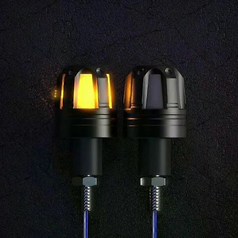 12V Fahrrad-Blinker für E-Bikes, Lenkerendlichter, blinkende LED-Seitenmarkierungsleuchten, Handlampe, 1 Paar (1/4)
