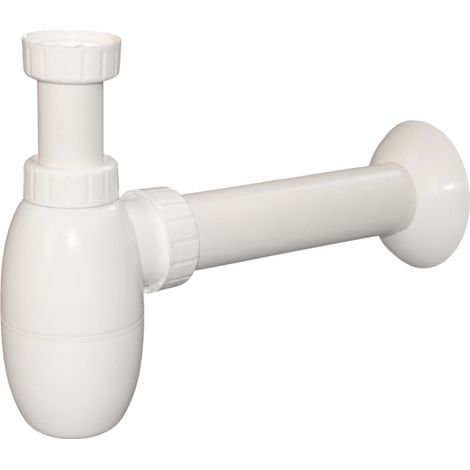 Siko Sifone per lavabo 5/4″ DN40 Siko Multi, per miscelatore monocomando con sistema di scarico, bianco (E560)