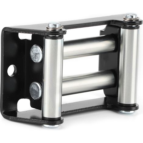 Guide-câble à rouleaux robuste pour treuil, galvanisé, entraxe de 110 mm (4,3 po), construction solide