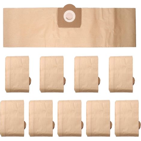 Packung mit 10 Papierfilter-Staubbeuteln 6.959-130.0 A 2201/2204/2504 für Kärcher WD3 WD3P Nass- und Trockensauger (1/5)