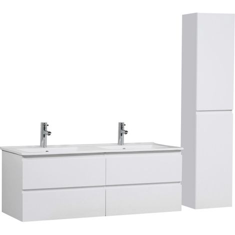 Doppelwaschtisch + Waschbecken + SORRENTO-Säule (1/5)