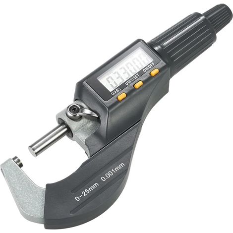 Micromètre Pied à coulisse micrométrique numérique 0-25 mm Micromètres extérieurs électroniques Unité mm/po commutable 0,001 mm Micromètre de profondeur de haute précision (1/5)