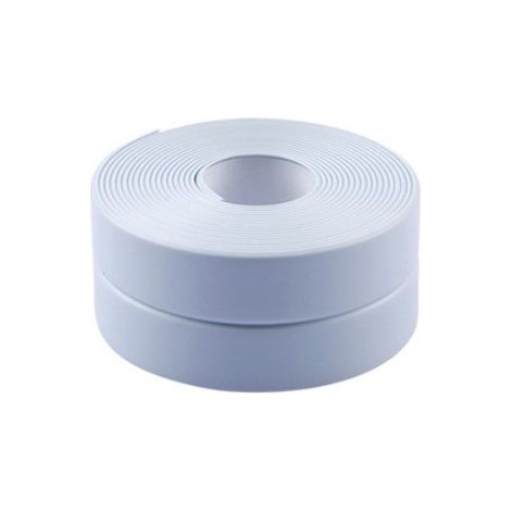 Auto Adhésif Joint Silicone Blanc Salle De Bain PVC Bande Etancheite Autocollante Anti Moisissure Joint Porte Douche pour Cuisine Toilette 2 Pièces(bleu) (1/5)
