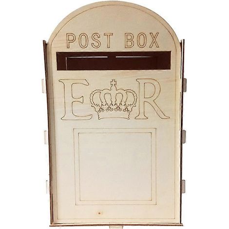 Boîte aux lettres rustique en bois pour mariage, porte-cadeaux, décorations artisanales, articles de fête de mariage (avec clé)-3320CM