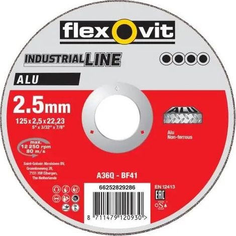 Disque à tronçonner Alu 180x1.6x22.23 Flexovit