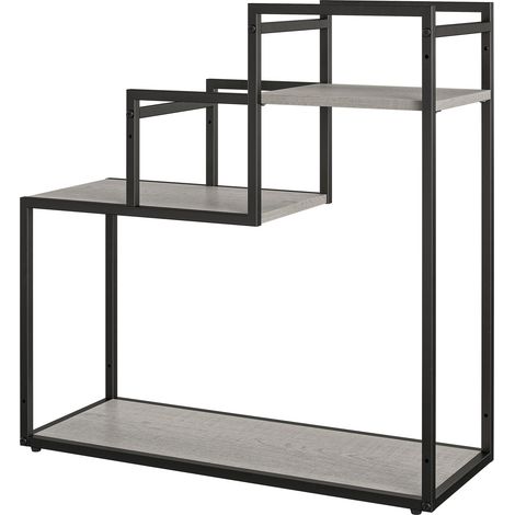 Support de plantes en effet bois gris (1/5)