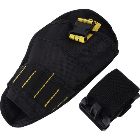 Ceinture multifonction pour perceuse, pochette outil en oxford pour clés et tournevis, noir