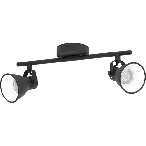 Faretti da Sooffitto Led GU10 Lampadario Lampada Nera Plafoniera Seras EGLO (1/4)