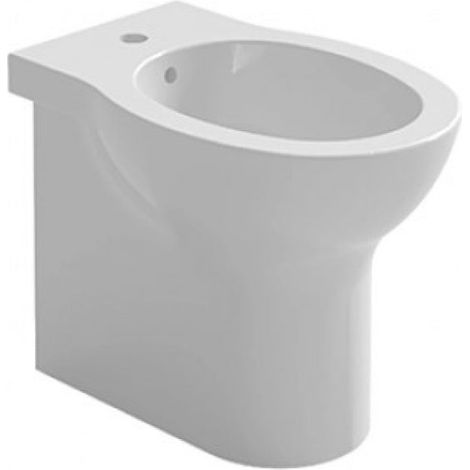 Azzurra - Bidet Filo Parete Bianco In Ceramica - Serie Clik (1/2)