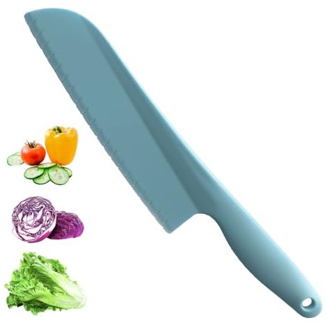 Couteau À Gâteau - Couteau À Salade En Plastique - Pour Plats Antiadhésifs - Lame Dentelée - 1 Pièce (1/5)
