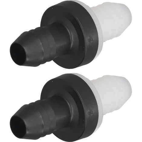 2-teiliges 3/8-Zoll-10-mm-Rückschlagventil aus Kunststoff, Einweg-Rückschlagventil für Aquarienpumpen, Luftkompressoren, Kraftstoffe, Gase, Flüssigkeiten, CDAV6 (1/5)