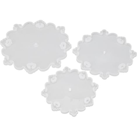 3pcs Silicone Molds European Style 3 Layer Laciness Casting Resin Mold Durable Reusable Easy Demoulding DIY Making (1/5)