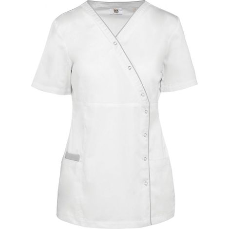 Cappotto di servizio in policotone da DONNA con bottoni a pressione WK. Progettato per funzionare Bianco S (1/3)