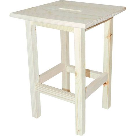 SGABELLO 'ALTO' cm 30 x 30 x h 45 - legno chiaro