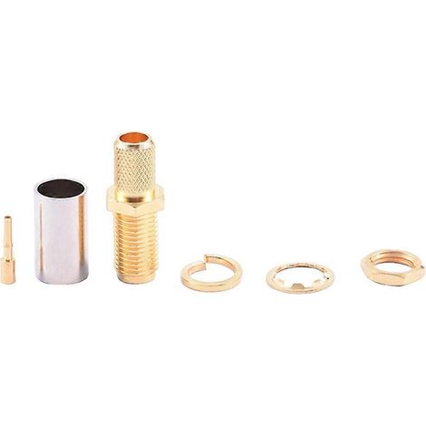 Connecteur SMA Jack à Visser avec Embout à sertir pour Câble LMR240 (1/5)