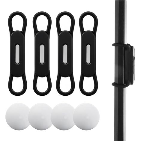 4 portalápices negros para hombre de negocios, con fuerte atracción magnética, suave y duradero, antiarañazos, para enfermeras, utensilios de cocina, papelería, llaves y cables de datos. (1/5)
