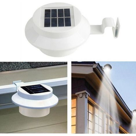 2pcs / set lumière solaire clôture circulaire 3LED toit solaire lampadaires solaires (1/4)