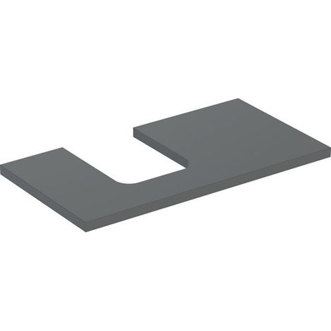 Plaque de lavabo Geberit ONE, découpe à gauche, pour lavabo à (1/2)