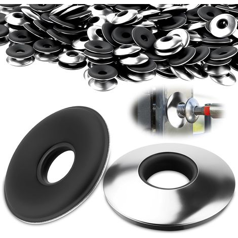 Lot de 60 rondelles d'étanchéité EPDM M8 x 25 mm avec revêtement en néoprène - Rondelles en acier inoxydable - Pour vis de perçage (1/5)