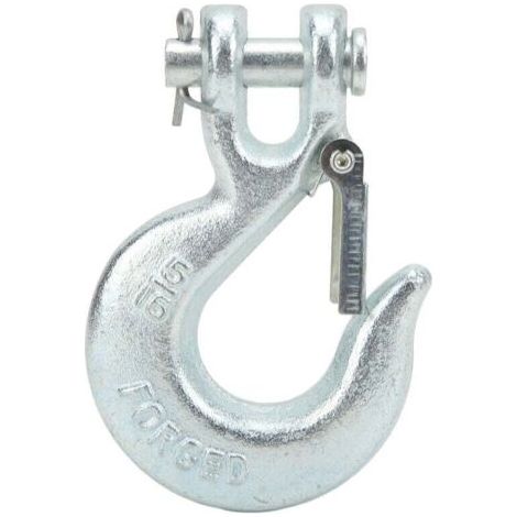 Enganche de horquilla deslizante de 5/16" con cierre de seguridad, enganche de remolque de acero al carbono de alta resistencia para cabrestante de remolque. (1/4)