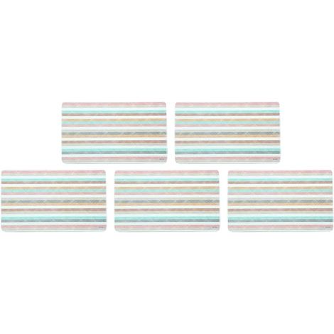 Kesper planches à découper rectangulaires mélamine rayures 23,5 x 14,5 x 0,4 cm (1/2)