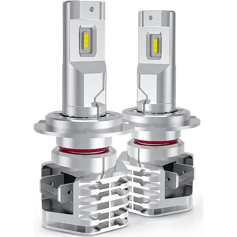 H7 LED, 6500K Blanc pour Voiture de 12V-24V Hi/Lo Beam Kit d'ampoule Phare de Conversion. (2 Pcs) (1/5)