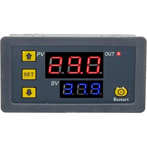Relais temporisé numérique AC 110V 220V DC 12V avec affichage et (1/5)