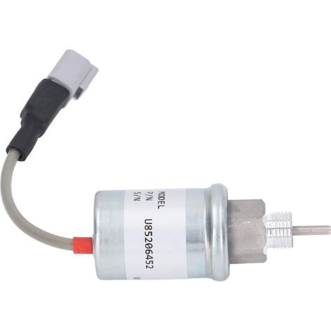 Électrovanne d'arrêt carburant aluminium pour moteur Perkins HL403C 12V DC, référence U85206452 (1/5)