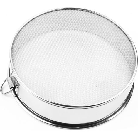 Tamis à Farine Rond en Acier à Mailles Fines pour la Cuisson, égouttage, Poudre, 21 Cm de Diamètre, Cuisson de Gâteaux, Pain, Tamis à Farine, Outil de Cuisson de Cuisine, Tamis à. (1/5)