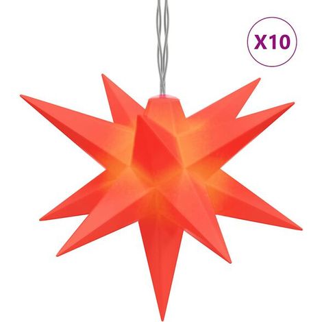 Guirlande lumineuse de Noël, avec 10 LED rouges, 10 cm (1/5)