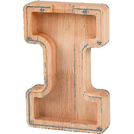 Holz-Spardose für Kinder mit Alphabetmotiv
