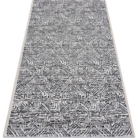 Tapis COLOR 47373960 SISAL labyrinthe gris / beige beige 140x200 cm