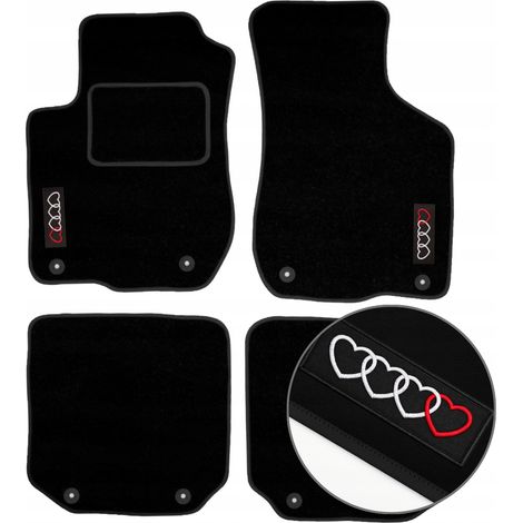 Tappetini in velluto per Audi A3 8L 1996-2003 tappetini auto HAFT LOVE B (1/5)