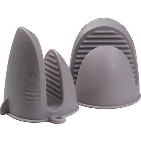 Gants de cuisine en silicone, maniques résistantes à la chaleur, antidérapantes, imperméables, mini-gants de cuisine parfaits pour Grey (1/5)
