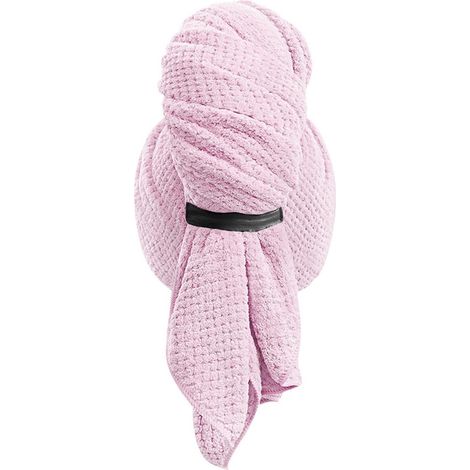 Serviette Microfibre Pour Cheveux "XXL" 104cm Rose (1/5)