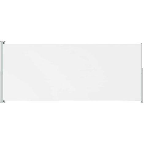 Toldo lateral retráctil de jardín crema 180x500 cm vidaXL