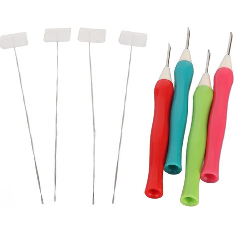 Aiguille à poinçonner de 1,6 mm de diamètre, disponible en plusieurs couleurs, aiguille à poinçonner simple en ABS (1/5)