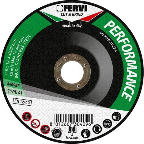 DISQUE DE COUPE POUR METAL Ø125x3,2x22 MM A-30-S-BF PERFORMANCE MTD6125/3.2