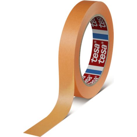 Nastro di mascheratura di precisione Tesa 19 mm x 50 m, washi tape, nastro di mascheratura di precisione, bordi netti, adesivo acrilico, per uso interno ed esterno, resistente alle temperature fino a (1/3)