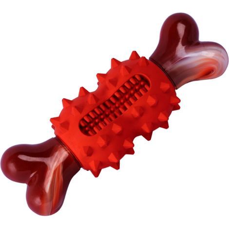 Kauspielzeug aus Gummi für mittelgroße Hunde, robuster Zahnungsknochen (1/4)