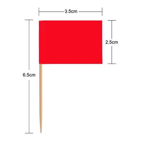 Drapeau des Cure-Dents Papier Kraft,100 PCS Marqueurs de Fromage Marqueurs de Gâteau Etiquettes de Fromage Papier Kraft pour la Fête de Mariage Noël Holleween Pâques（rouge） (1/5)