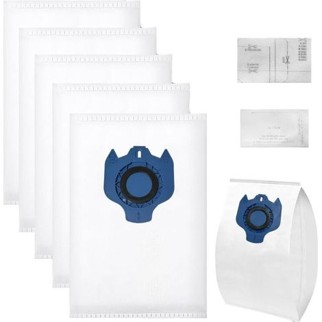 Bolsas para el polvo de 7 piezas con filtro para aspiradoras Miele, compatibles con Miele GN, Classic C1, Complete C1, Complete C2, Complete C3, S227/S240, S270/S280, S400i-S456i.